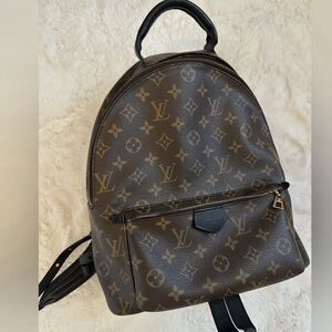 LOUIS VUITTON Monogram Palm Springs MM Backpack Leather M41561